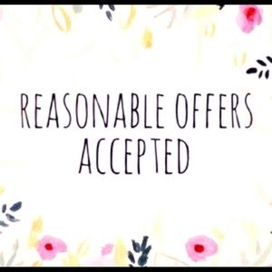 Reasonable offers please
